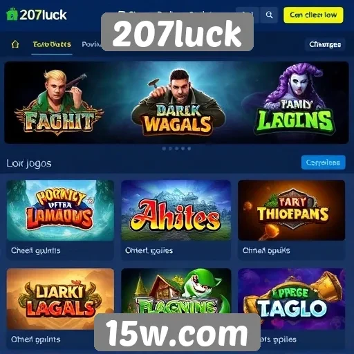 Comparativo de jogos populares no 207luck